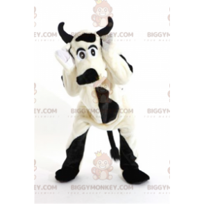 Hund vit och svart ko BIGGYMONKEY™ maskotdräkt - BiggyMonkey