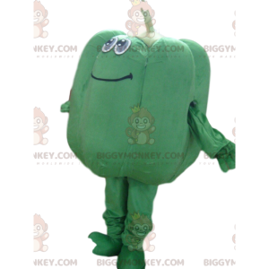 Grön paprika BIGGYMONKEY™ maskotdräkt, grönpepparkostym
