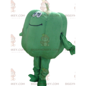 Costume de mascotte BIGGYMONKEY™ de poivron vert, costume de