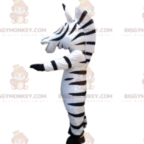 BIGGYMONKEY™ mascot costume of Marty, the famous zebra from the