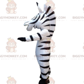 BIGGYMONKEY™ Maskottchenkostüm von Marty, dem berühmten Zebra