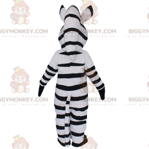 BIGGYMONKEY™ mascottekostuum van Marty, de beroemde zebra uit