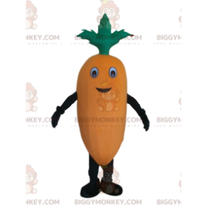 Jättioranssi porkkana BIGGYMONKEY™ maskottiasu, kasvisasu -