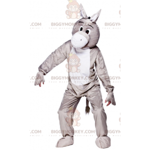 Grå och vit åsna BIGGYMONKEY™ maskotdräkt - BiggyMonkey maskot