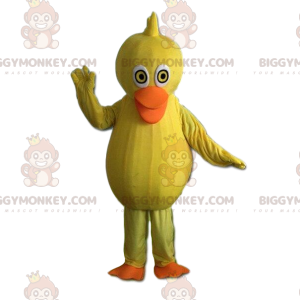 BIGGYMONKEY™ mascottekostuum gele en oranje eend, reuze