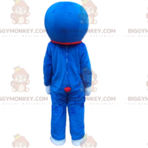 BIGGYMONKEY™ maskotti puku Doraemon, kuuluisa manga sininen ja