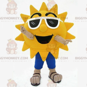 Traje de mascote Sun BIGGYMONKEY™ com óculos escuros, traje de