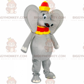 Disfraz de mascota BIGGYMONKEY™ de Dumbo, el famoso elefante de
