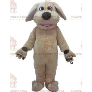 Costume de mascotte BIGGYMONKEY™ de chien beige, costume de