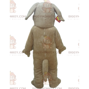 Beige hond BIGGYMONKEY™ mascottekostuum, hondenkostuum