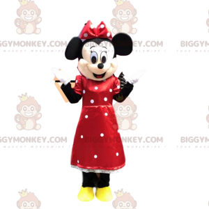 BIGGYMONKEY™ maskotdräkt av Minnie, den berömda Disney-musen