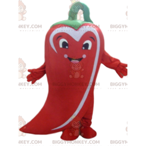 Στολή μασκότ Giant Chili Pepper BIGGYMONKEY™, Στολή με κόκκινο