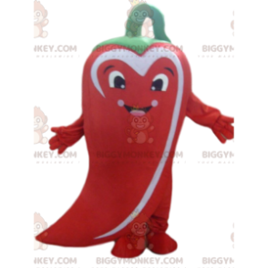 Στολή μασκότ Giant Chili Pepper BIGGYMONKEY™, Στολή με κόκκινο