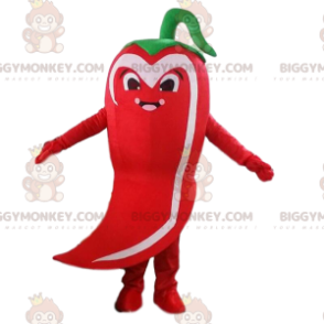Giant Chili Pepper BIGGYMONKEY™ Mascot Costume, Red Pepper