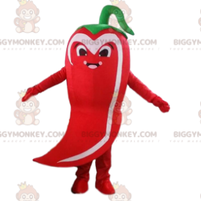 Στολή μασκότ Giant Chili Pepper BIGGYMONKEY™, Στολή με κόκκινο