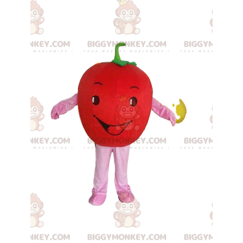 BIGGYMONKEY™ jättiläinen punaisen tomaatin maskottiasu