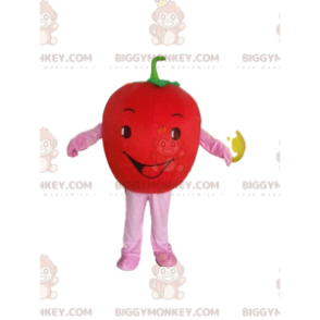 BIGGYMONKEY™ riesiges rotes Tomaten-Maskottchen-Kostüm, Obst-