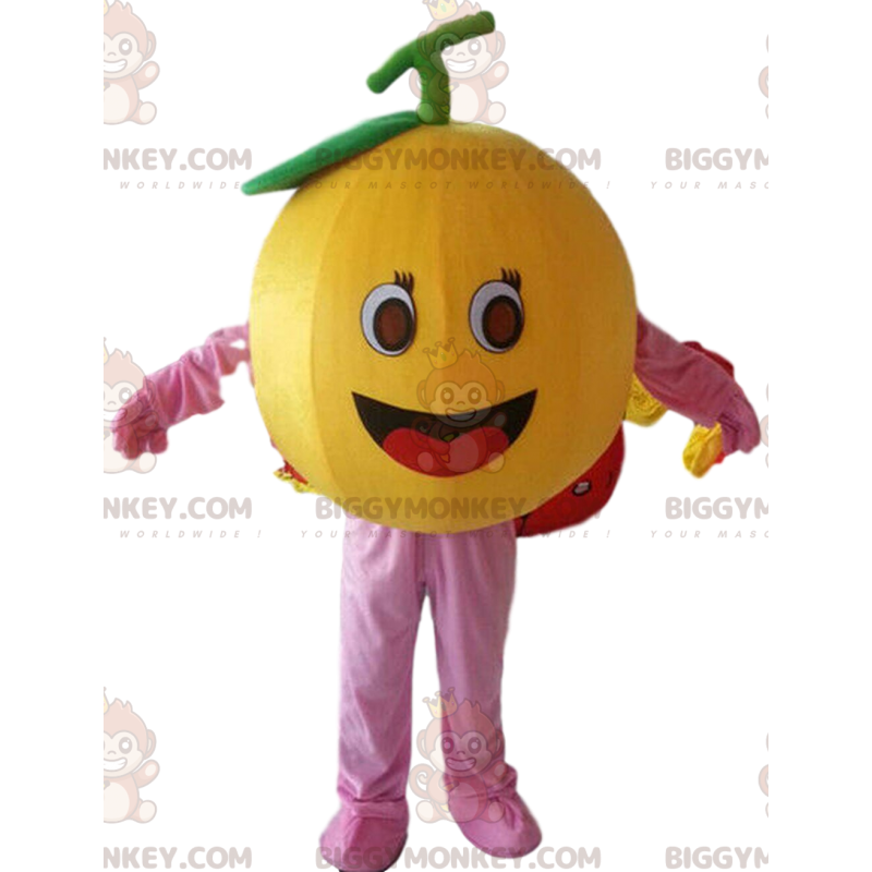 BIGGYMONKEY™ Costume da mascotte Arancio gigante, Costume da