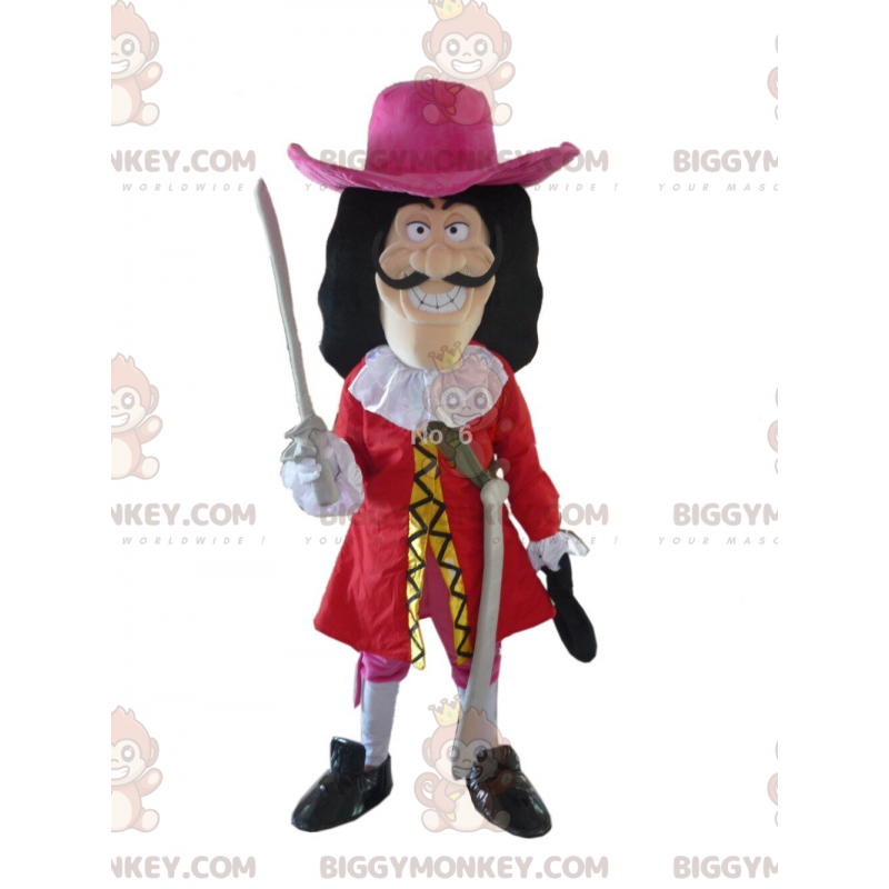 BIGGYMONKEY™ maskotkostume af Captain Hook, den berømte pirat