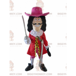 Captain Hook mascot with a beautiful red jacket - Sizes L (175-180CM)