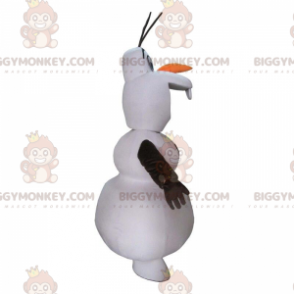 BIGGYMONKEY™ Mascot Costume of Olaf, Famous Cartoon Snowman -