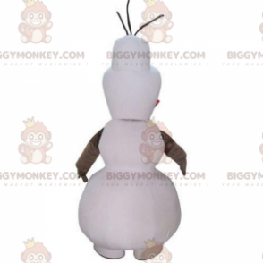 BIGGYMONKEY™ Mascot Costume of Olaf, Famous Cartoon Snowman -