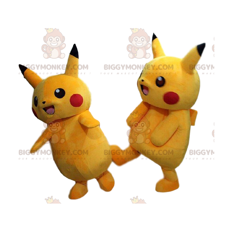 BIGGYMONKEY™ mascottekostuum van Pikachu, de beroemde gele