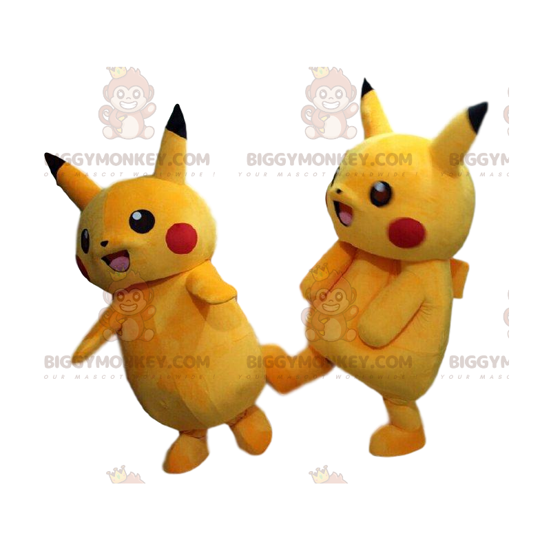 BIGGYMONKEY™ Maskottchenkostüm von Pikachu, dem berühmten