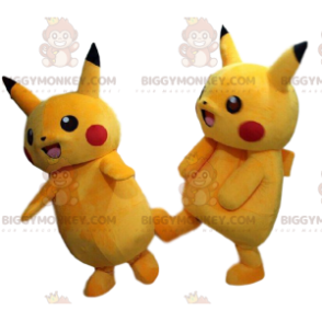 BIGGYMONKEY™ mascottekostuum van Pikachu, de beroemde gele