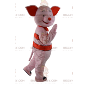 Costume de mascotte BIGGYMONKEY™ de Porcinet, le cochon rose