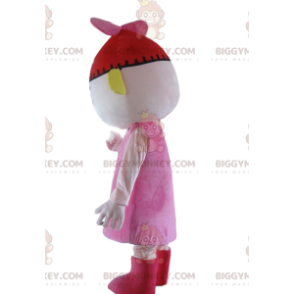 Doll BIGGYMONKEY™ Mascot Costume, Pink Baby Doll Costume with