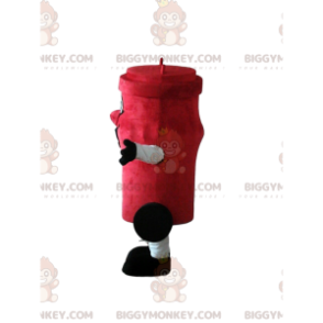 Costume de mascotte BIGGYMONKEY™ de poubelle rouge géante