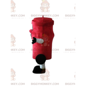 Disfraz de mascota de cubo de basura rojo gigante BIGGYMONKEY™