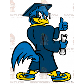 Costume de mascotte BIGGYMONKEY™ d'oiseau bleu de nouveau