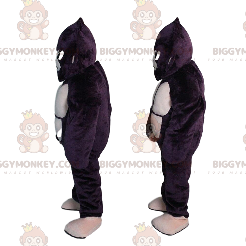 Orangutang BIGGYMONKEY™ maskot kostume, kæmpe sort gorilla