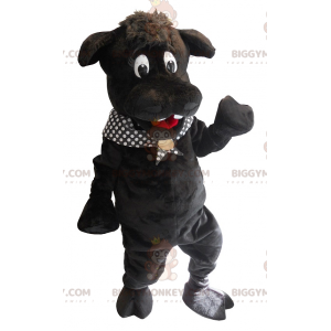 Groot zwart nijlpaard BIGGYMONKEY™ mascottekostuum -