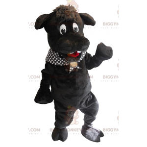 Traje de mascote de hipopótamo preto grande BIGGYMONKEY™ –