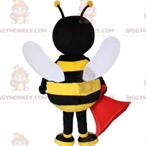 Traje de mascote BIGGYMONKEY™ abelha amarela e preta, fantasia