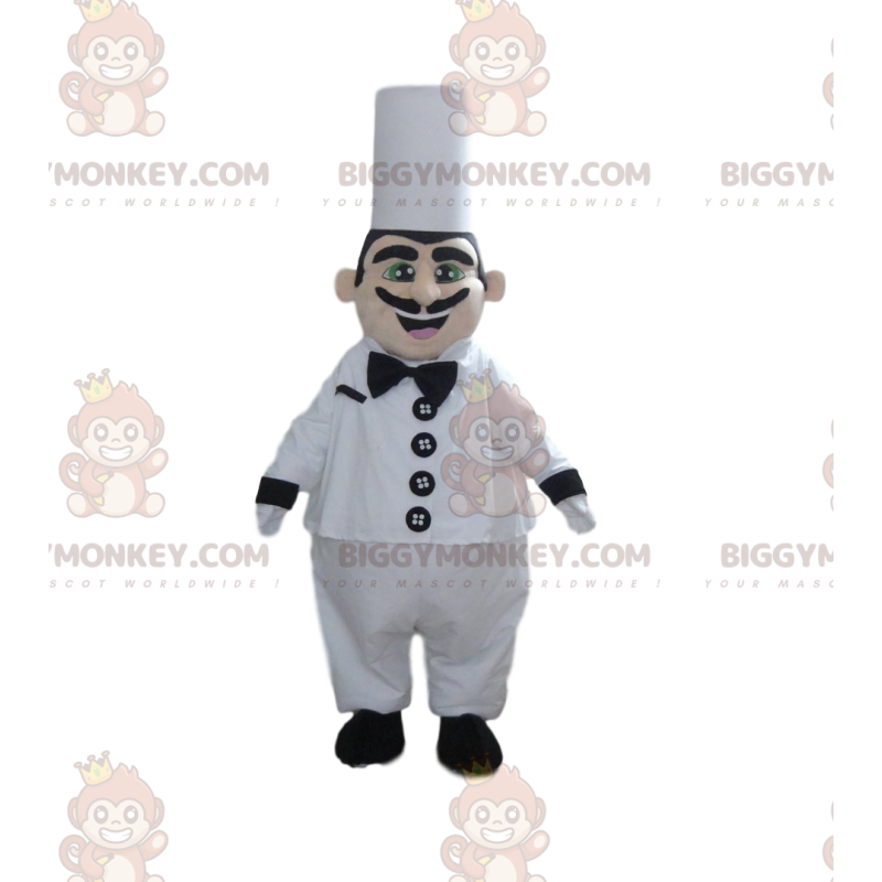 Costume de mascotte BIGGYMONKEY™ de chef cuisinier, costume de