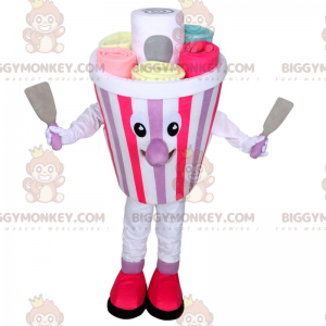 Disfraz de mascota Ice cream pot BIGGYMONKEY™, disfraz de