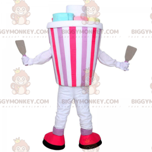 Eisbecher BIGGYMONKEY™ Maskottchenkostüm, gefrostetes