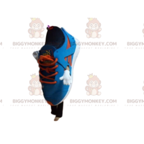 BIGGYMONKEY™ mascot costume Puma basketball, blue and orange