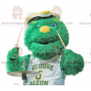 All Furry Green Monster BIGGYMONKEY™ mascottekostuum -