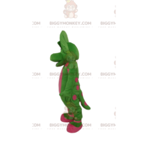 Πράσινη και ροζ στολή μασκότ BIGGYMONKEY™ δεινοσαύρου