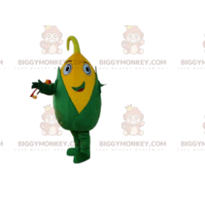 BIGGYMONKEY™ maskotdräkt majskolv, majskostym, gul grönsak -
