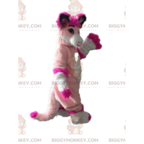 Costume de mascotte BIGGYMONKEY™ de husky, de renard rose