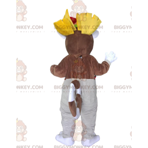 BIGGYMONKEY™ maskotdräkt av kung Julian, berömd lemur från