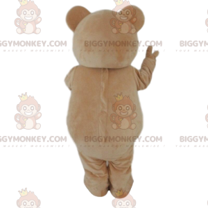 Erittäin söpö ruskea karhu BIGGYMONKEY™ maskottiasu, beige