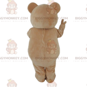 Zeer schattige bruine beer BIGGYMONKEY™ mascottekostuum, beige