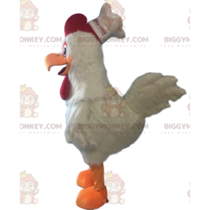 BIGGYMONKEY™ Maskottchenkostüm Riesenweiße Henne